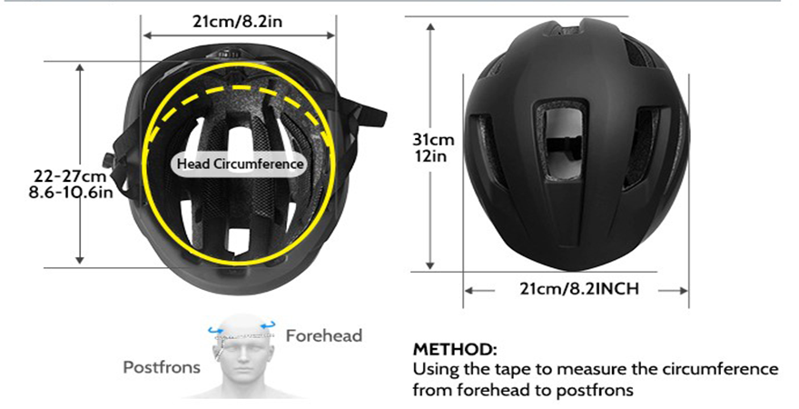 lightweight road bike helmet