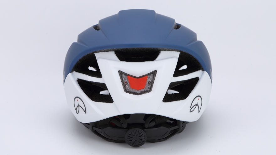 Adult road bike helmet with light