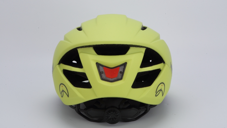 Adult road bike helmet with light