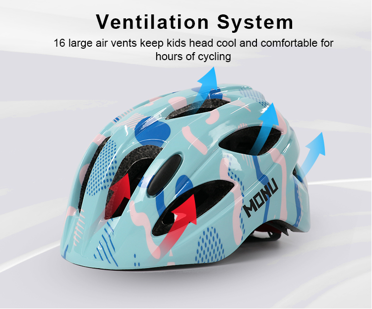 Children's helmet ventilation system