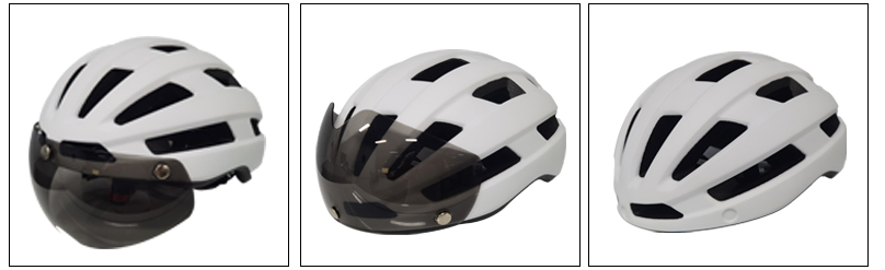 Bicycle helmet with magnetic goggles